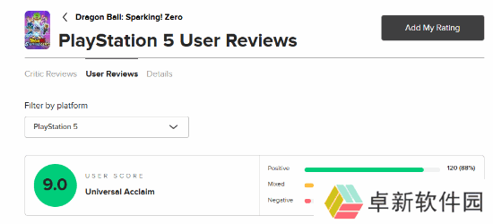 《七龙珠：电光炸裂！ZERO》M站获9分高分，好评率88%