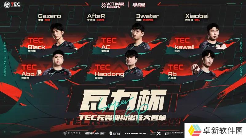 TEC瓦力杯大名单：Abo、Rb、B1ack、HaoDong、kawaii、AC