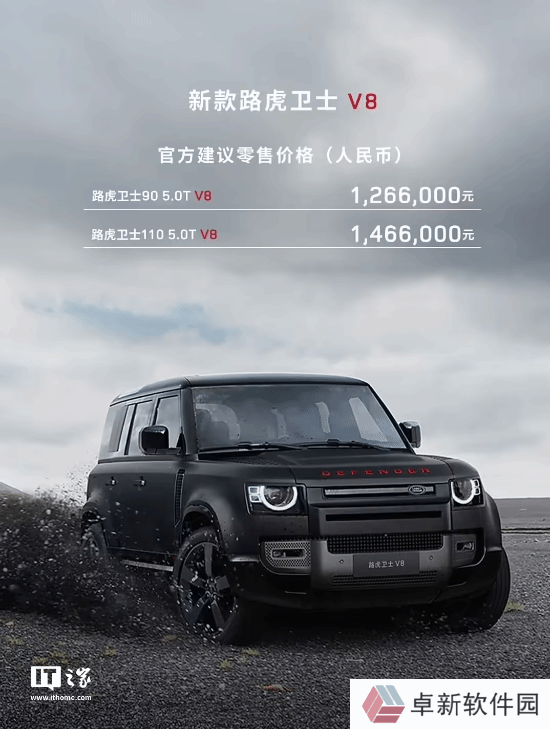 2025款路虎卫士两款顶配V8车型上市 售126.6万元起